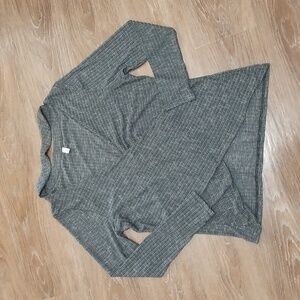 (1X) Rosegal Top Cutout Wrap Style Comfortable Loungewear Casual Weekend Home